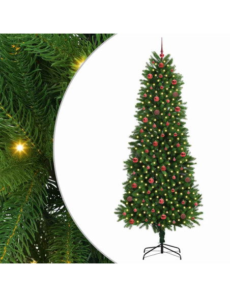 Albero di Natale con 300 LED con supporto Verde 240 cm PE
