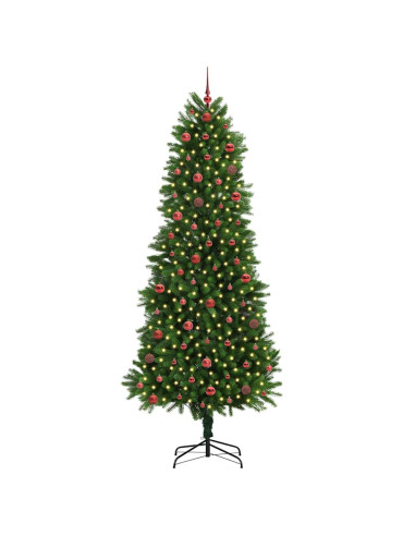 Albero di Natale con 300 LED con supporto Verde 240 cm PE