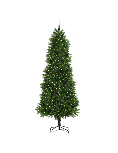 Albero di Natale con 300 LED con supporto Verde 240 cm PE