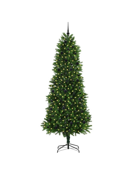 Albero di Natale con 300 LED con supporto Verde 240 cm PE