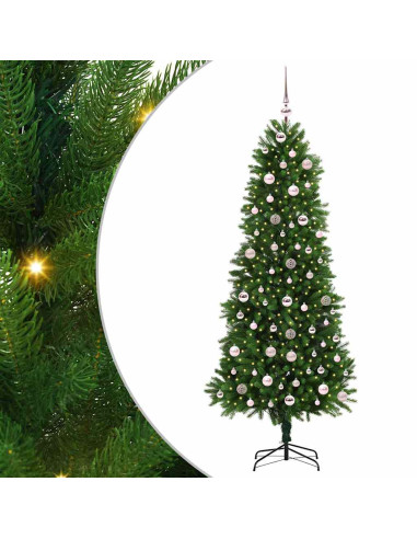 Albero di Natale con 300 LED con supporto Verde 240 cm PE