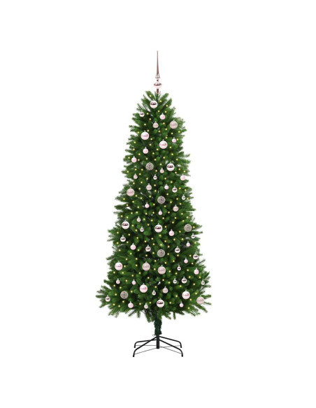 Albero di Natale con 300 LED con supporto Verde 240 cm PE