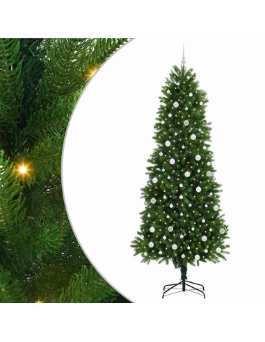 Albero di Natale con 300 LED con supporto Verde 240 cm PE