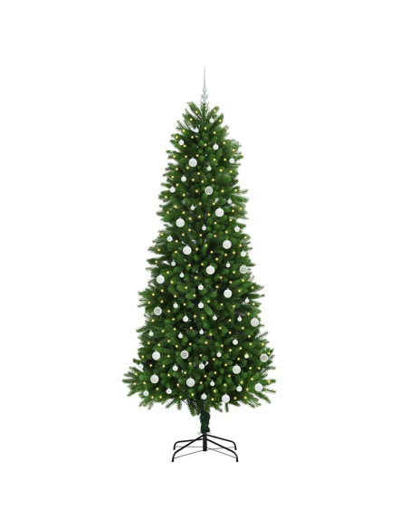Albero di Natale con 300 LED con supporto Verde 240 cm PE