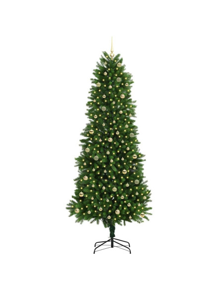Albero di Natale con 300 LED con supporto Verde 240 cm PE