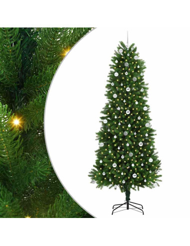 Albero di Natale con 300 LED con supporto Verde 240 cm PE