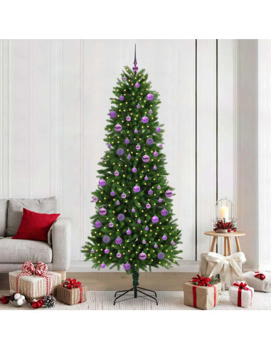 Albero di Natale con 300 LED con supporto Verde 240 cm PE