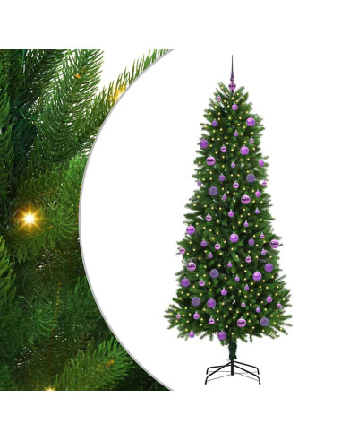 Albero di Natale con 300 LED con supporto Verde 240 cm PE