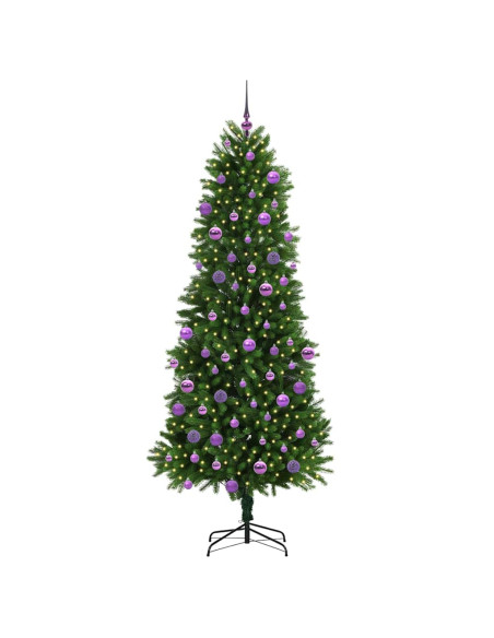 Albero di Natale con 300 LED con supporto Verde 240 cm PE