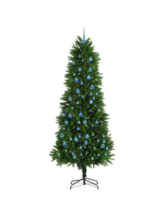 Albero di Natale con 300 LED con supporto Verde 240 cm PE 2