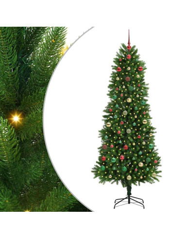 Albero di Natale con 300 LED con supporto Verde 240 cm PE
