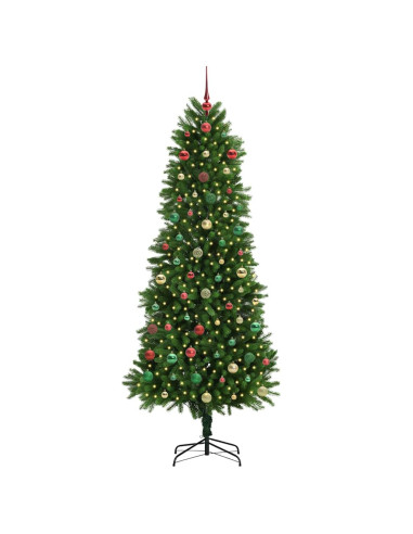 Albero di Natale con 300 LED con supporto Verde 240 cm PE