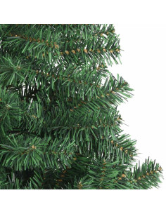 Albero di Natale con 150 LED con supporto Verde 120 cm PVC 2