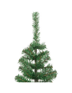 Albero di Natale con 150 LED con supporto Verde 120 cm PVC 2
