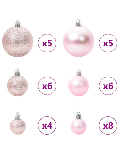 Albero di Natale con 150 LED con supporto Verde 150 cm PVC