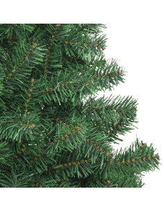 Albero di Natale con 150 LED con supporto Verde 150 cm PVC 2