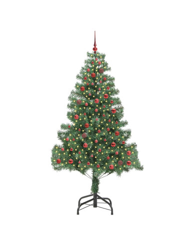 Albero di Natale con 300 LED con supporto Verde 210 cm PVC