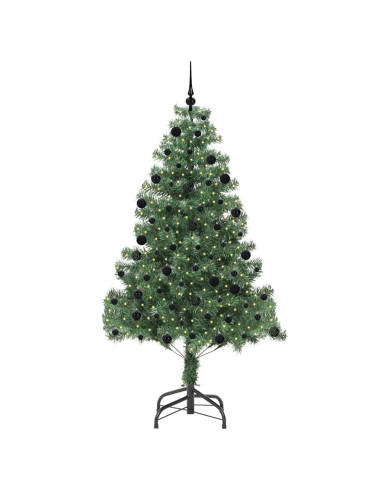 Albero di Natale con 300 LED con supporto Verde 210 cm PVC