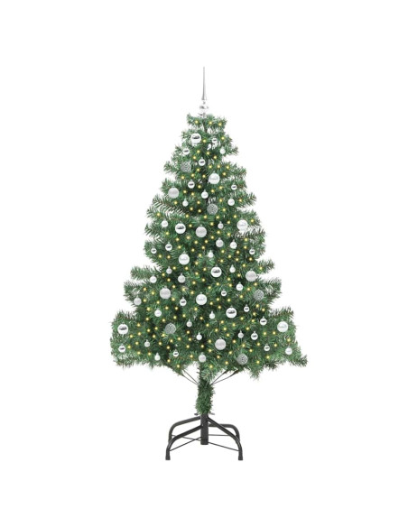 Albero di Natale con 300 LED con supporto Verde 210 cm PVC