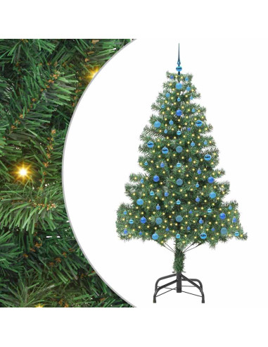 Albero di Natale con 300 LED con supporto Verde 210 cm PVC