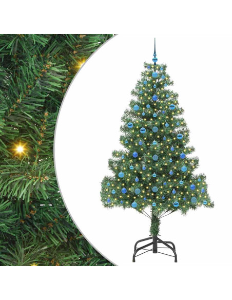 Albero di Natale con 300 LED con supporto Verde 210 cm PVC
