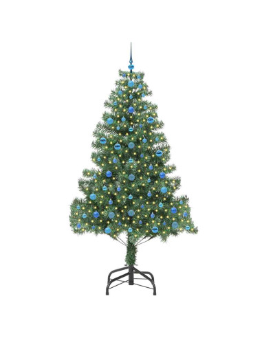 Albero di Natale con 300 LED con supporto Verde 210 cm PVC