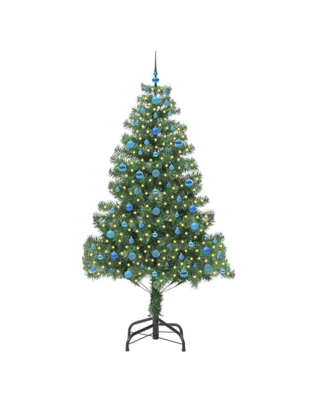 Albero di Natale con 300 LED con supporto Verde 210 cm PVC