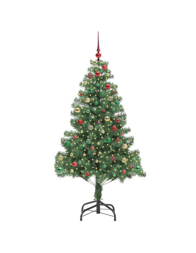 Albero di Natale con 300 LED con supporto Verde 210 cm PVC