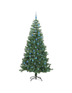 Albero di Natale con 300 LED con supporto Verde 240 cm PVC 2