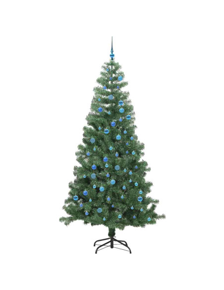 Albero di Natale con 300 LED con supporto Verde 240 cm PVC