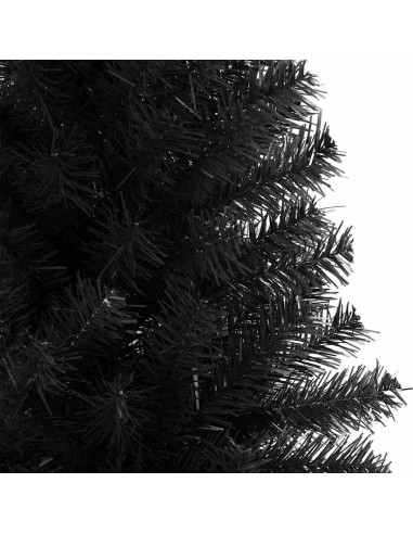 Albero di Natale con 300 LED con supporto Nero 180 cm PVC