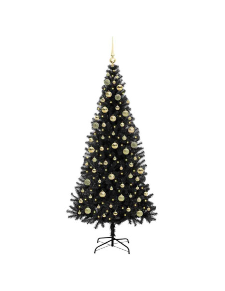 Albero di Natale Nero 180 cm PVC