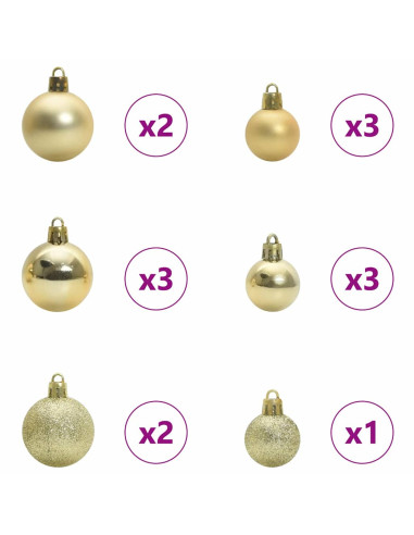 Albero di Natale con 150 LED con supporto Argento 120 cm PET