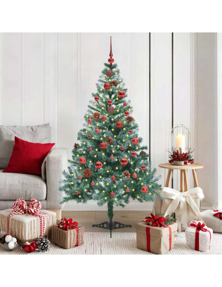 Albero di Natale artificiale Verde 150 cm PVC e Acciaio