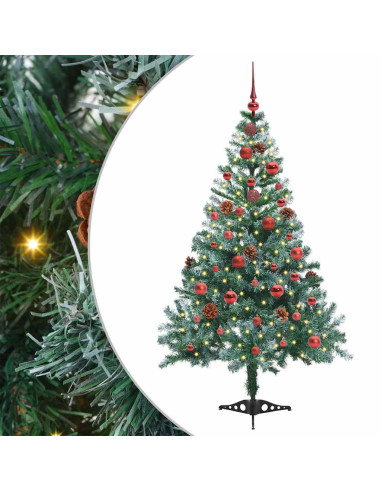 Albero di Natale artificiale Verde 150 cm PVC e Acciaio
