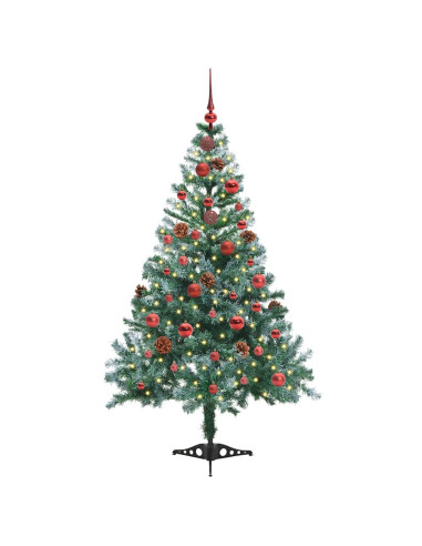 Albero di Natale artificiale Verde 150 cm PVC e Acciaio