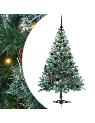 Albero di Natale artificiale Verde 150 cm PVC e Acciaio