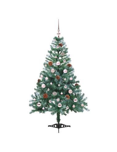 Albero di Natale artificiale Verde 150 cm PVC e Acciaio