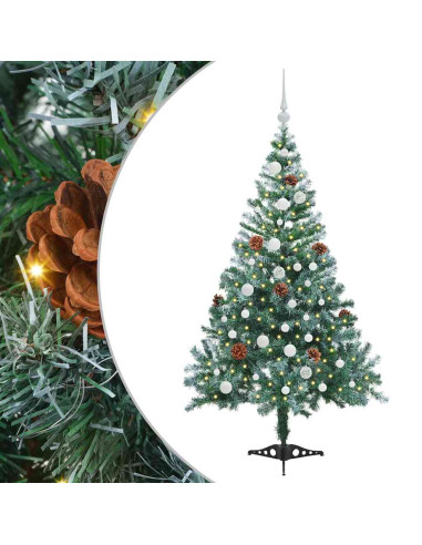 Albero di Natale artificiale Verde 150 cm PVC e Acciaio