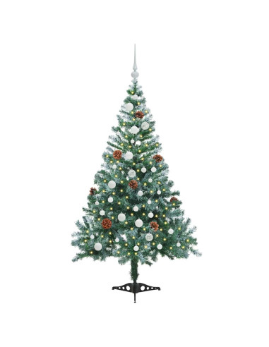 Albero di Natale artificiale Verde 150 cm PVC e Acciaio