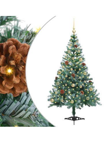 Albero di Natale artificiale Verde 150 cm PVC e Acciaio