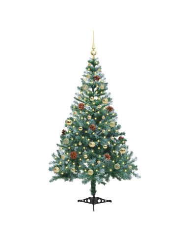 Albero di Natale artificiale Verde 150 cm PVC e Acciaio