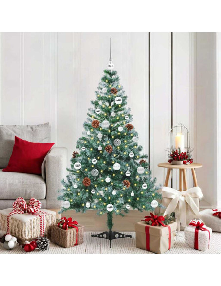 Albero di Natale artificiale Verde 150 cm PVC e Acciaio