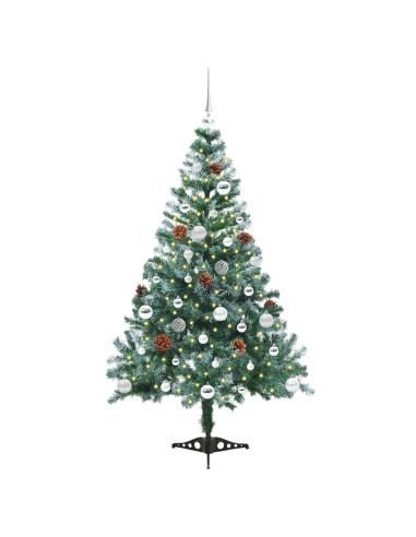 Albero di Natale artificiale Verde 150 cm PVC e Acciaio