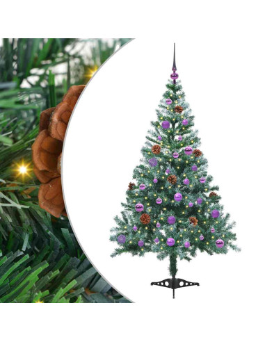 Albero di Natale artificiale Verde 150 cm PVC e Acciaio