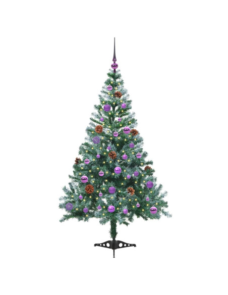 Albero di Natale artificiale Verde 150 cm PVC e Acciaio