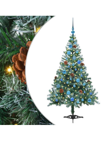 Albero di Natale artificiale Verde 150 cm PVC e Acciaio