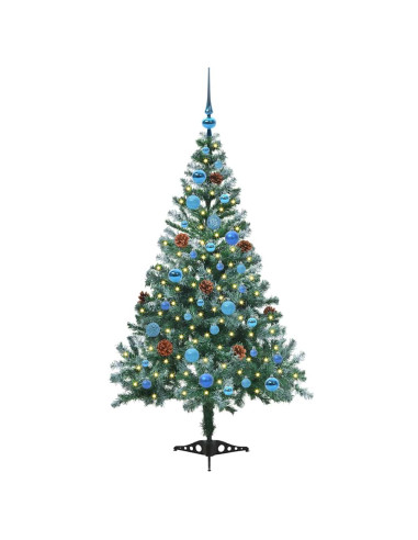 Albero di Natale artificiale Verde 150 cm PVC e Acciaio