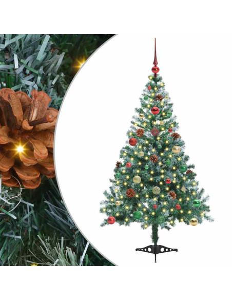 Albero di Natale artificiale Verde 150 cm PVC e Acciaio
