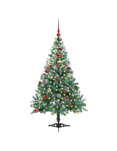 Albero di Natale artificiale Verde 150 cm PVC e Acciaio